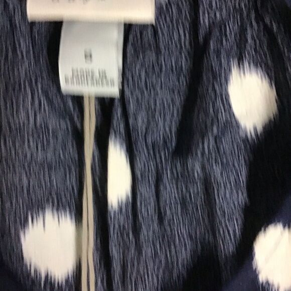 A New Day Womens Small Blue Polka Dot Short Sleeve Rayon Jersey Top NWT - Picture 11 of 15